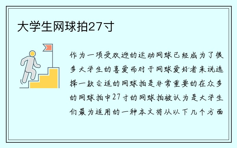 大学生网球拍27寸