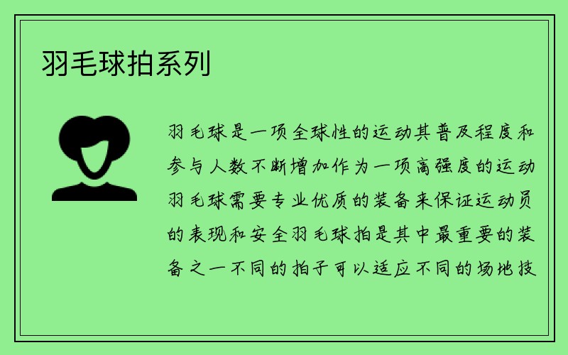 羽毛球拍系列